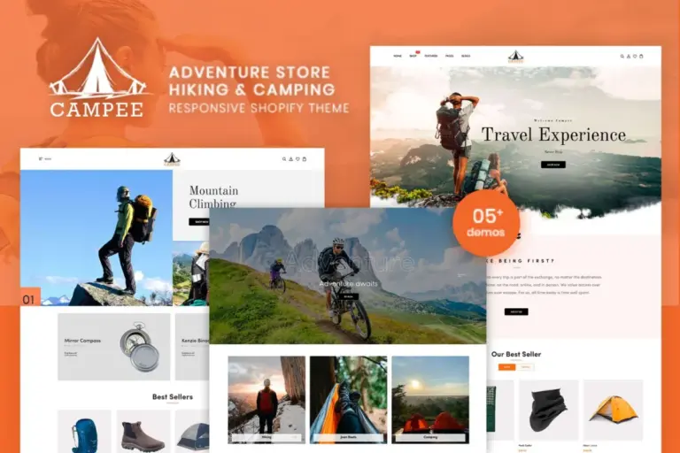 campee store hiking and camping shopify theme 1