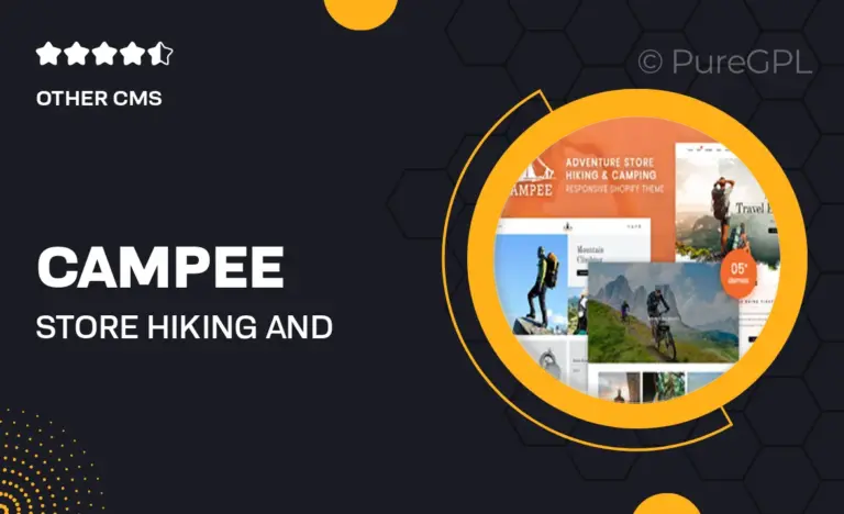 campee store hiking and camping shopify theme