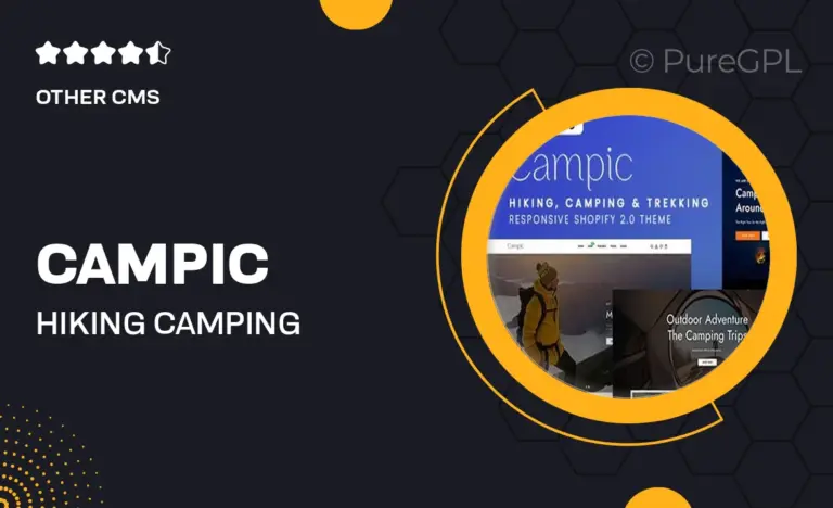 campic hiking camping trekking shopify 2 0 theme