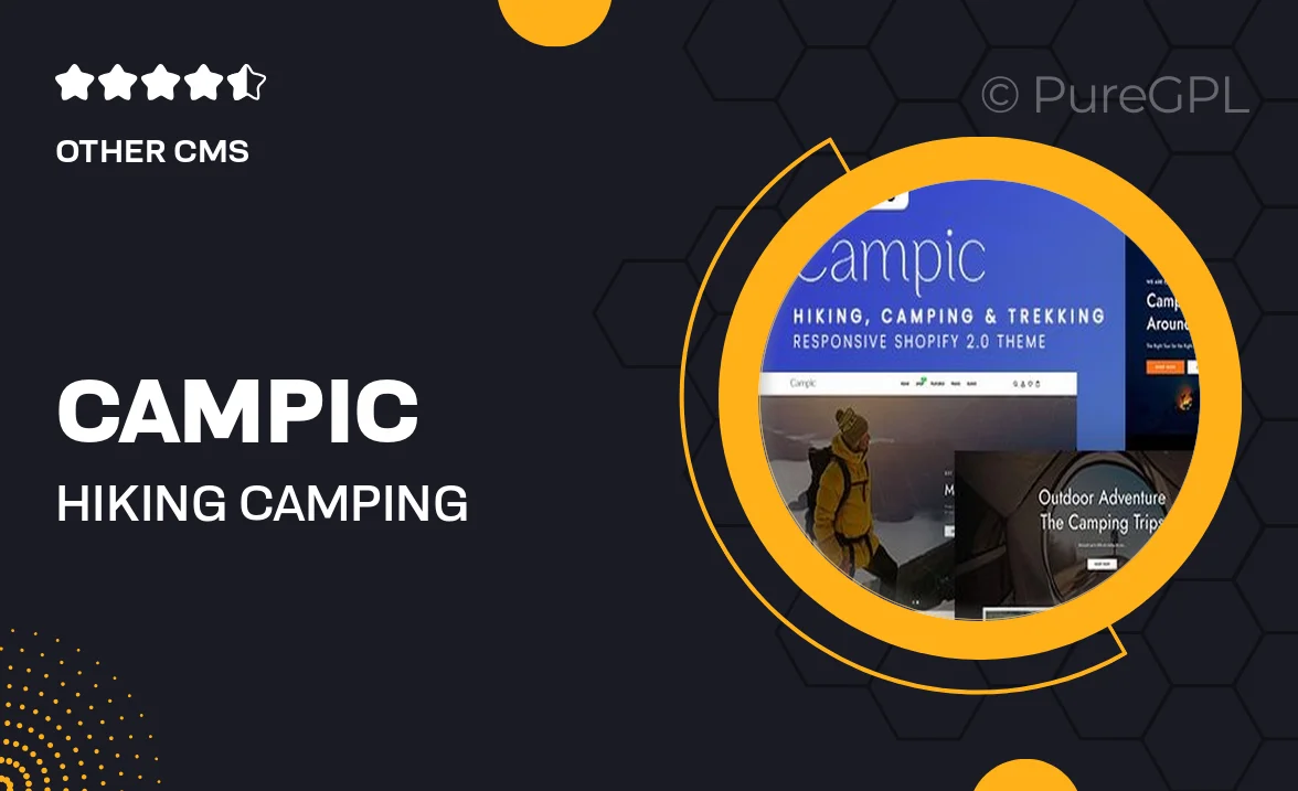 Campic – Hiking, Camping & Trekking Shopify 2.0 Theme