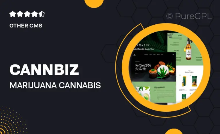 cannbiz marijuana cannabis shop shopify theme