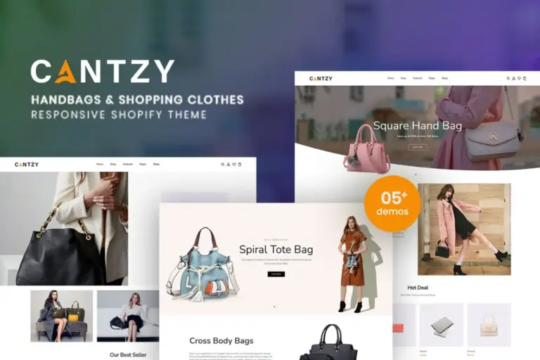 cantzy handbags shopping clothes shopify theme 1