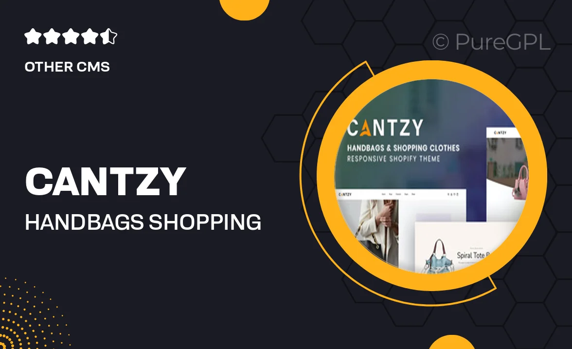 Cantzy – Handbags & Shopping Clothes Shopify Theme