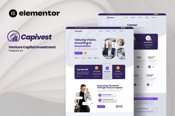 Capivest – Venture Capital Investment Elementor Template Kit