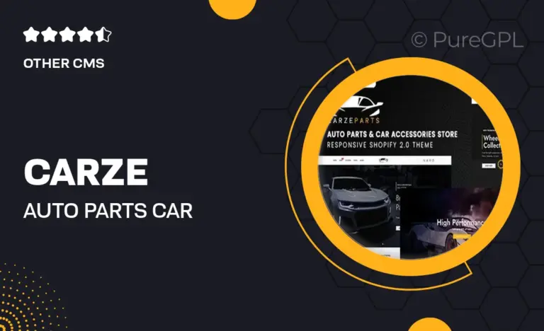 carze auto parts car accessories store shopify 2 0 theme