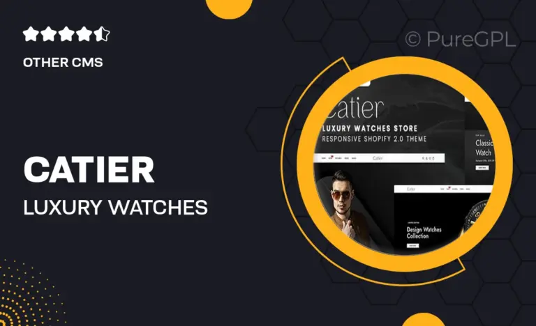 catier luxury watches store shopify 2 0 theme
