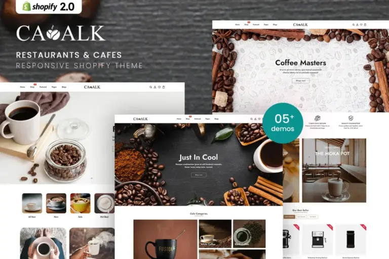 cawalk restaurants cafes shopify 20 theme