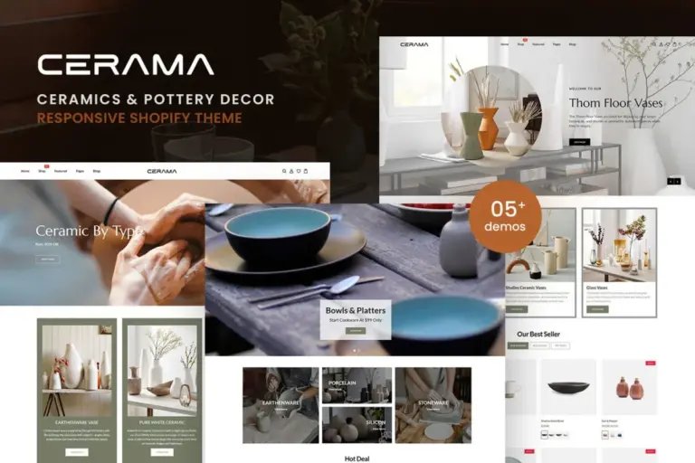 cerama ceramics pottery decor shopify theme 1