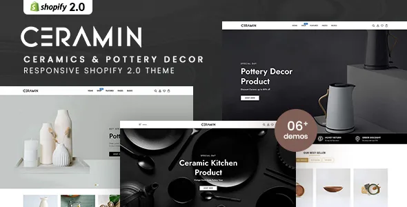 ceramin ceramics pottery decor shopify 20 theme