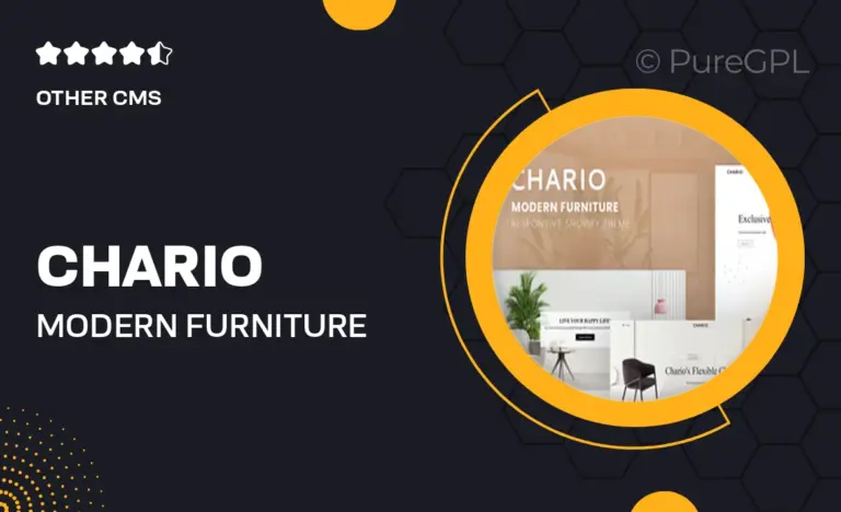 chario modern furniture responsive shopify theme