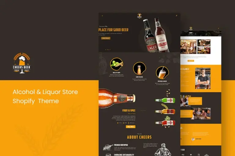 cheerx alchocol liquor store shopify theme 1