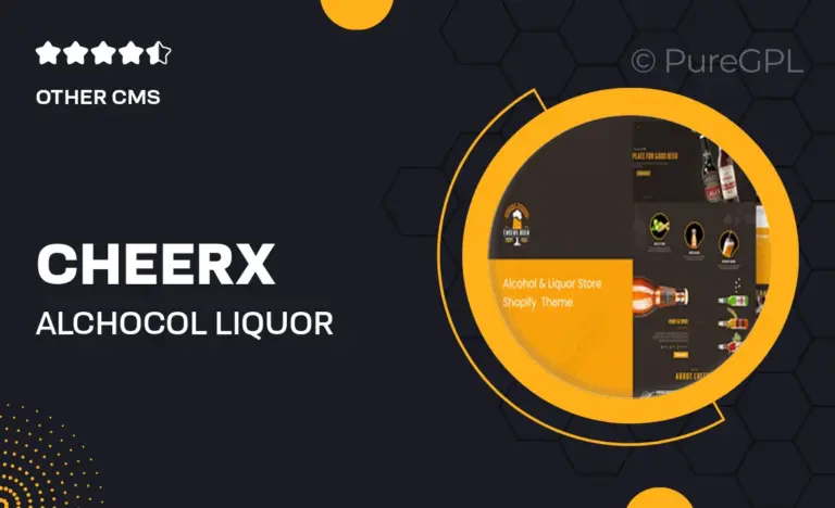 cheerx alchocol liquor store shopify theme