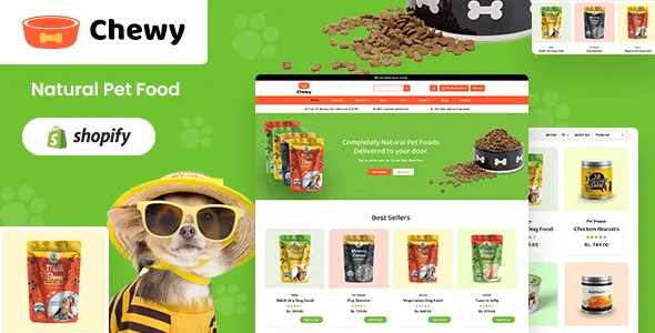 chewy dog kitten pet shop shopify theme 1