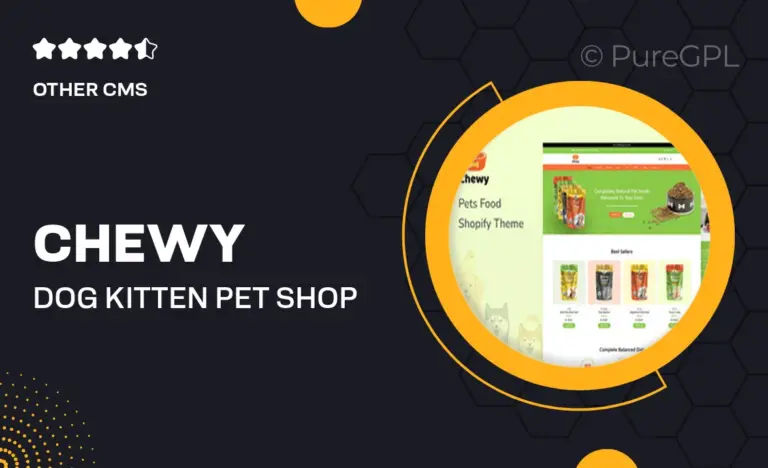 chewy dog kitten pet shop shopify theme