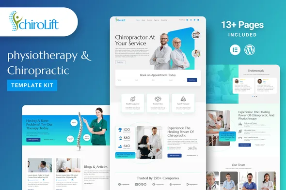 Chirolift – Physiotherapy & Chiropractic Elementor Template Kit