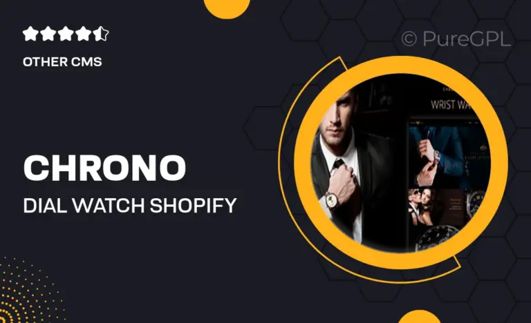 chrono dial watch shopify theme