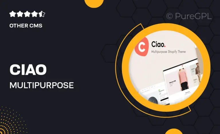ciao multipurpose shopify theme