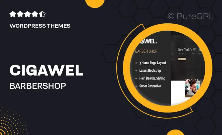 cigawel barbershop wordpress theme