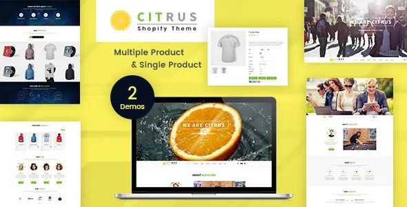 Citrus One Page Parallax Shopify Theme