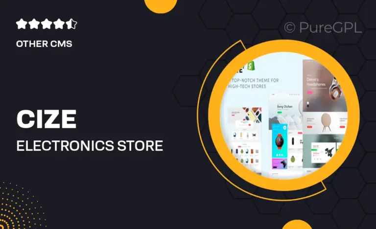 cize electronics store shopify theme