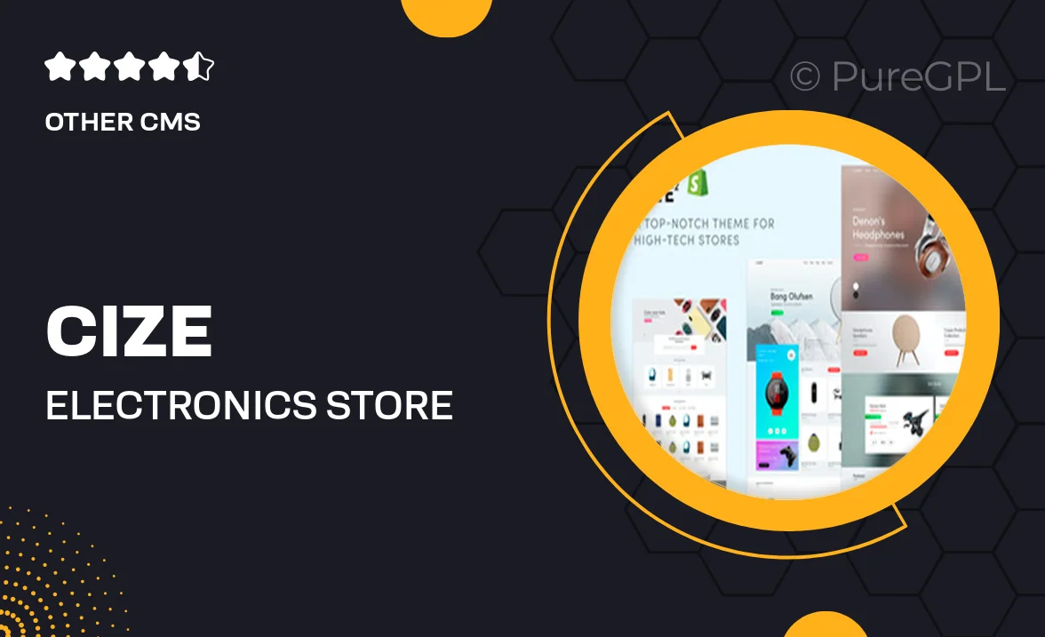 Cize – Electronics Store Shopify Theme