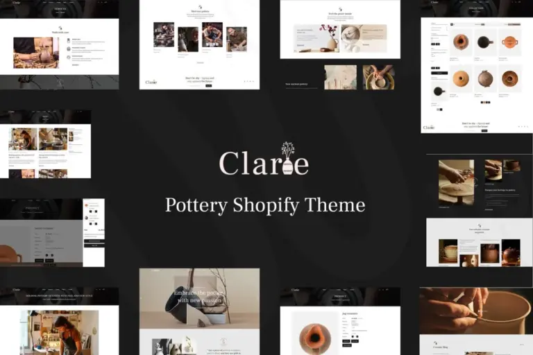 clarie pottery crafts handmade shopify theme 1