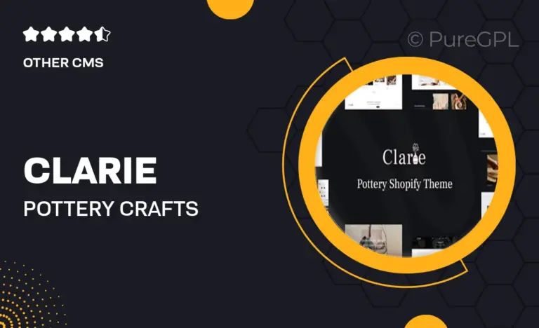 clarie pottery crafts handmade shopify theme