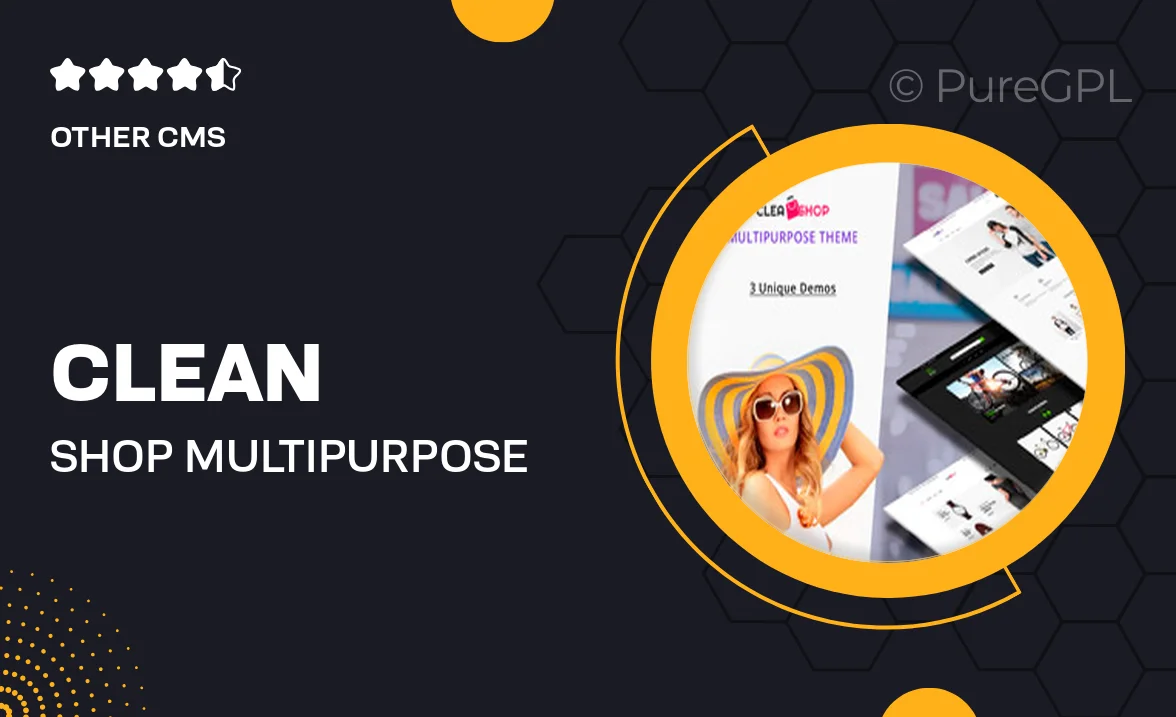 Clean Shop – Multipurpose Shopify Theme