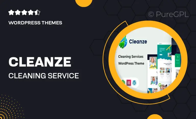 cleanze cleaning service wordpress theme rtl