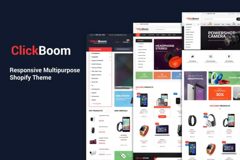 clickboom responsive multipurpose shopify theme 1