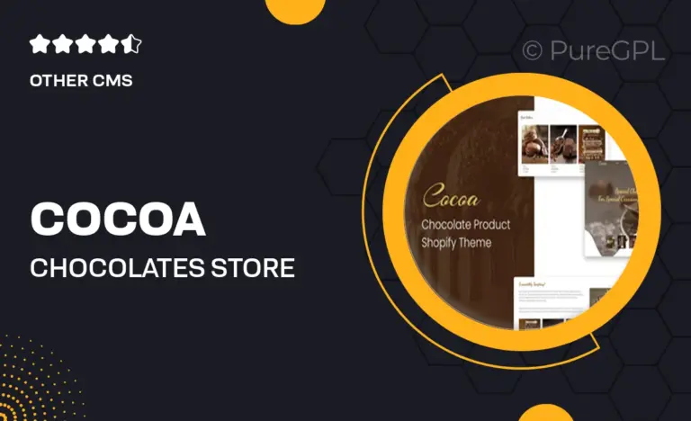 cocoa chocolates store shopify theme