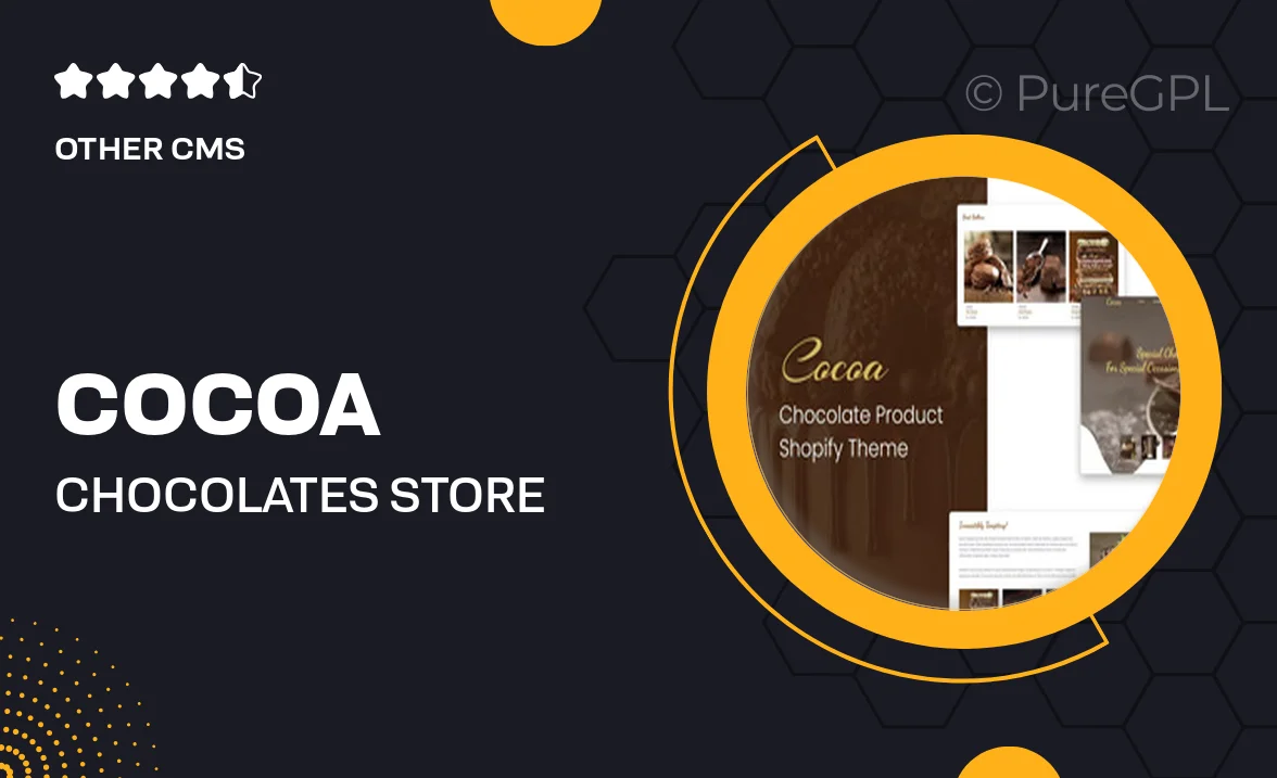 Cocoa – Chocolates Store Shopify Theme