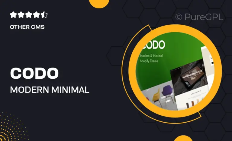 codo modern minimal shopify theme