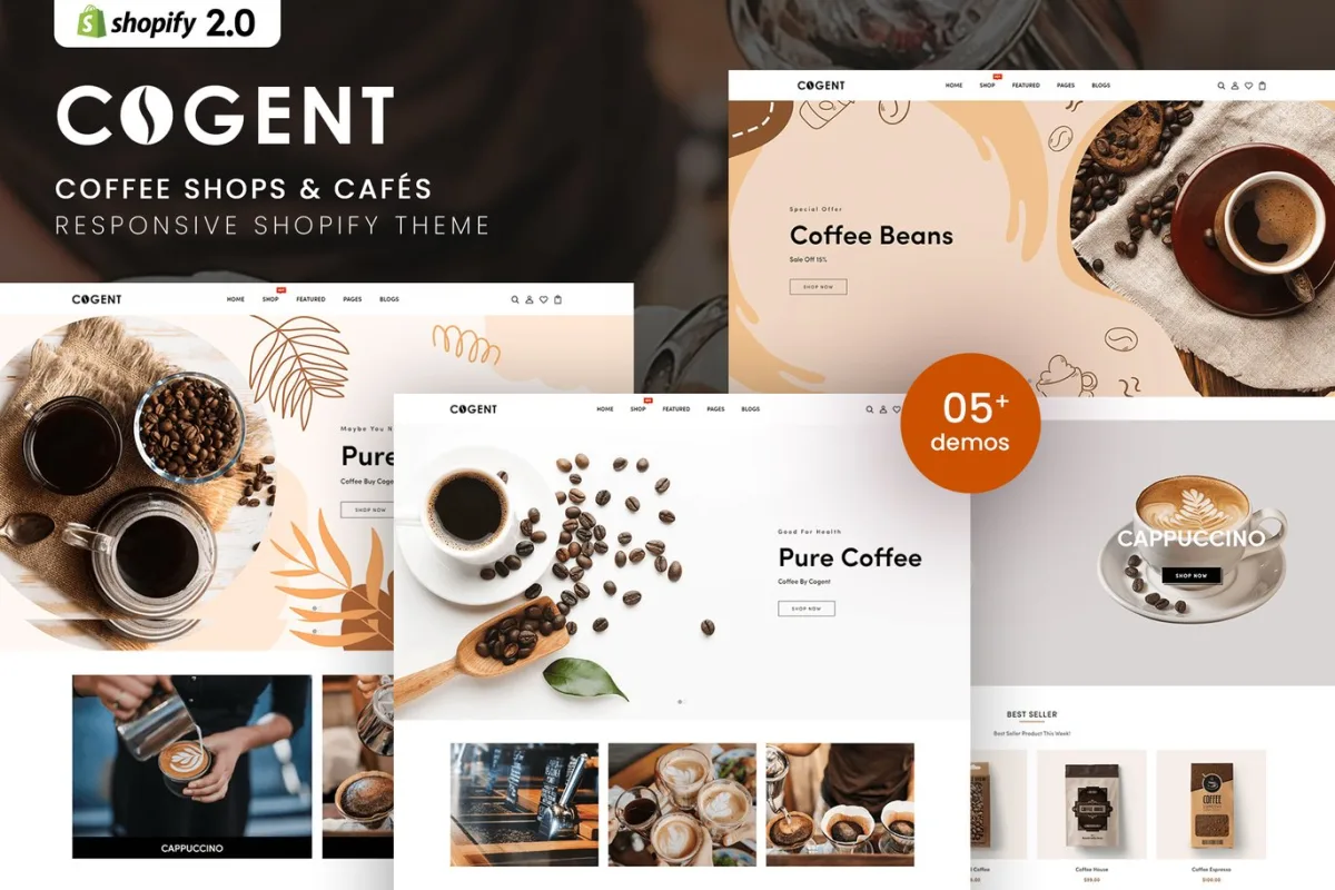 Cogent – Coffee Shops & Cafés Shopify 2.0 Theme