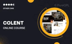 Colent – Online Course Elementor Template Kit