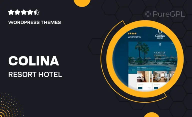 colina resort hotel wordpress theme