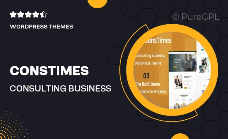 constimes consulting business wordpress theme