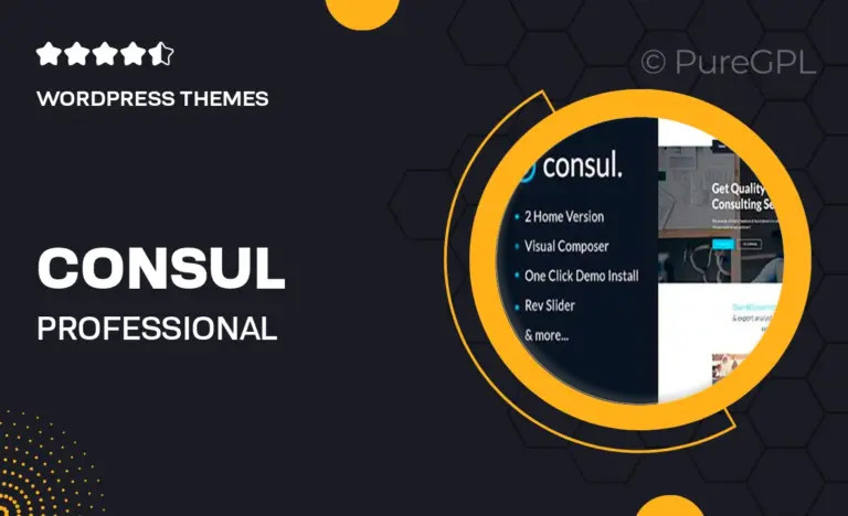 consul professional services wordpress theme