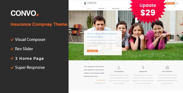 convo business insurance wordpress theme 1
