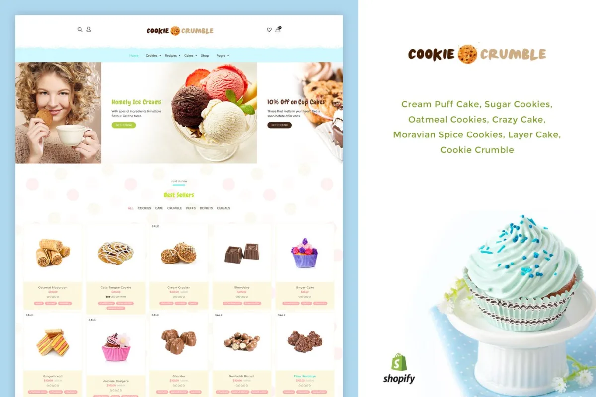 Cookie Food | Bakery, Cookie, Food, Product Shopify