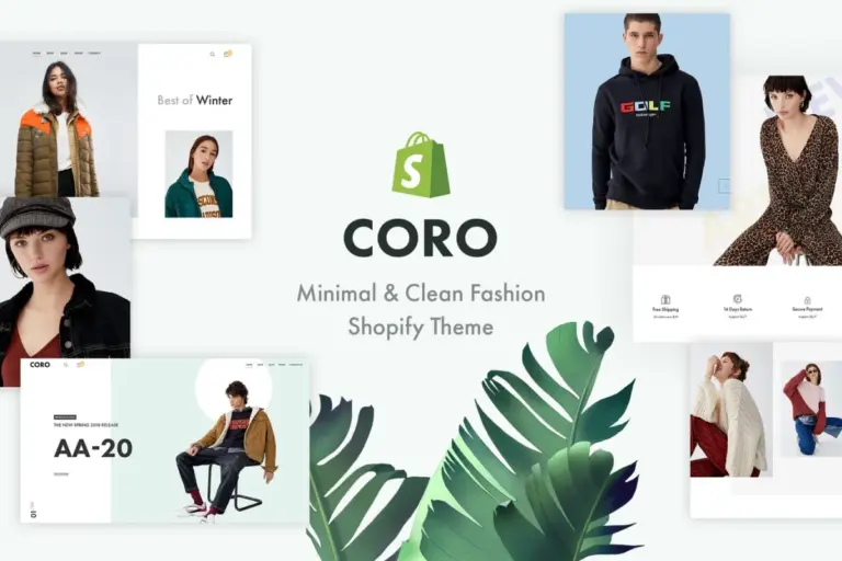coro minimal clean fashion shopify theme 1