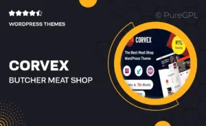 Corvex – Butcher & Meat Shop WordPress Theme + RTL