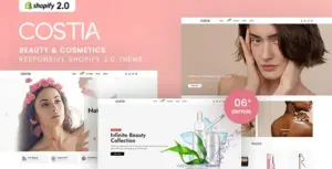 Costia – Beauty & Cosmetics Responsive Shopify 2.0 Theme