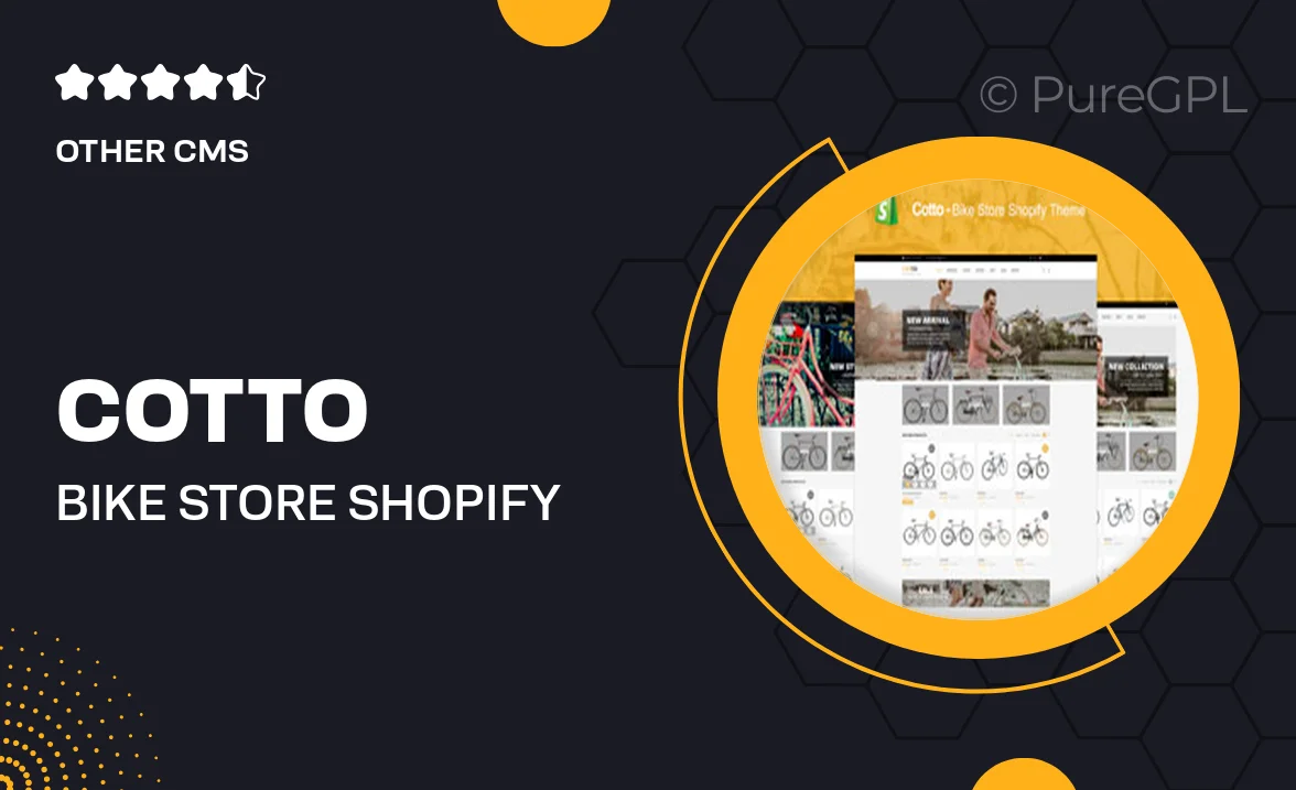 Cotto – Bike Store Shopify Theme