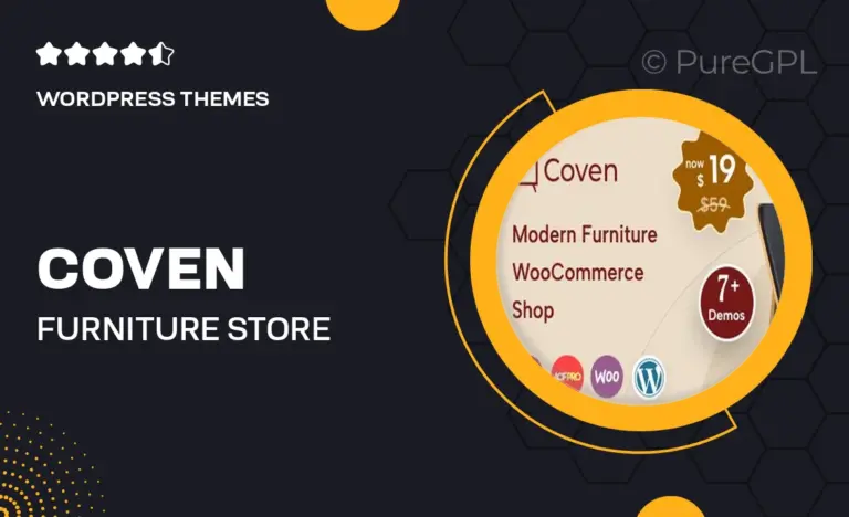 coven furniture store wordpress woocommerce theme