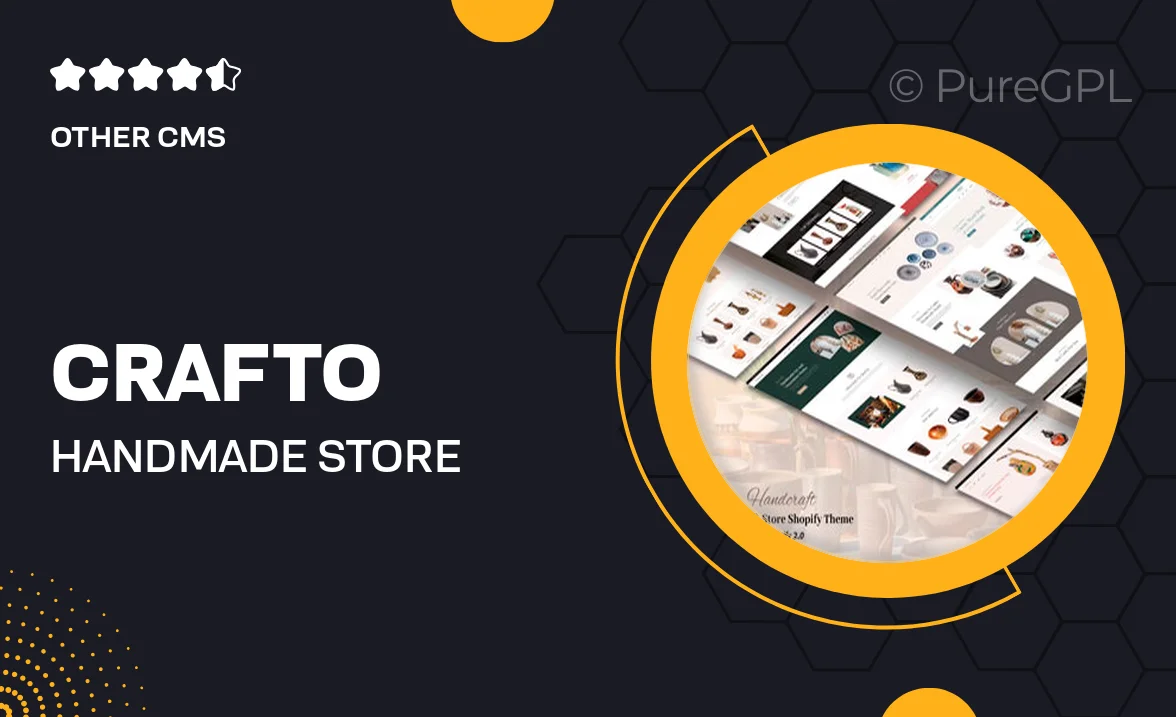 Crafto – Handmade Store Shopify