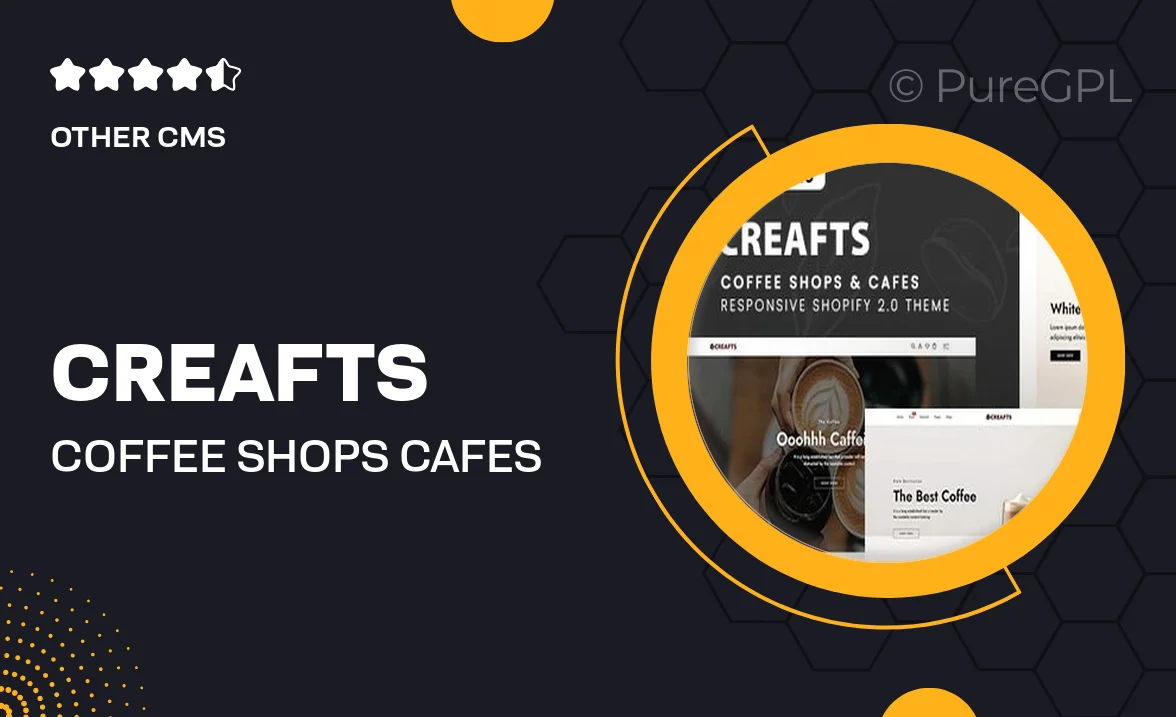 Creafts – Coffee Shops & Cafes Shopify 2.0 Theme