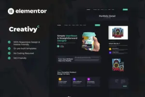 Creativy – Creative Agency & Portfolio Elementor Template Kit