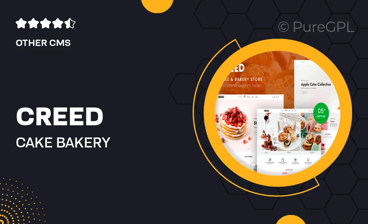 Creed – Cake & Bakery Responsive Shopify 2.0 Theme