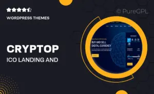 CrypTop – ICO Landing and CryptoCurrency WordPress Theme